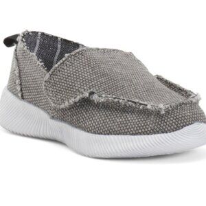 NWT CREVO Kid Boys Wiffle Gray Distressed Slip-on Sneakers Size 5 Toddler